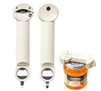 AFIODA Ouvre-bouteille rétractable - Outil multifonction réglable pour ouvrir les boîtes et couvercles de bocaux, gadget de cuisine antidérapant facile à prendre en main pour les mains faibles et les