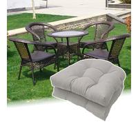 AFIONA Coussin de siège de chaise de jardin épais 12 cm, coussin de chaise de salle à manger, 48,3 x 48,3 cm, coussin de chaise en forme de U, imperméable, adapté pour terrasse, intérieur, bureau, cui