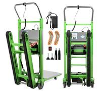 Afitdon Diable électrique 1250 W - avec capacité de Charge de 408 kg - pour escaliers et descentes - avec Corde de sécurité et Pompe à air - pour Le Transport de Meubles 4D1