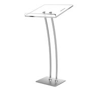 Afitdon Podium en Acrylique avec Fond Stable et Fente pour Stylo, pupitre d'église avec Plateforme de Lecture en Acrylique épais de 10 mm d'épaisseur, Support de Podium pour église, conférence