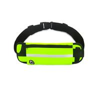 AfitLulu Ceinture de course avec porte-bouteille d'eau pour homme et femme, sac banane ultra léger avec trou pour écouteurs et bande réfléchissante, sac banane pour course à pied pour sport de plein
