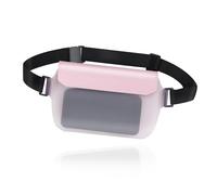 AfitLulu Pochette étanche transparente et tactile pour homme et femme, sac banane universel pour téléphone portable avec sangle de taille réglable pour la natation, la dérive, la plongée (rose)