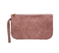 AfitLulu Porte Monnaie Femme Cuir Pochette Telephone Portable pour Femmes avec Fermeture Éclair et Poignet Bracelet, Mode Portefeuille Femme avec Interne Compartiment (Rose)