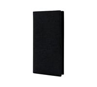 AfitLulu Portefeuille en toile pour homme avec fentes multiples et fenêtre d'identité, porte-monnaie fin pour homme, ultra fin, pour cartes, photos, pièces de monnaie, Noir , L, Moderne