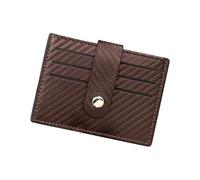AfitLulu Portefeuille pour homme en fibre de carbone avec 6 emplacements pour cartes et bouton-pression, portefeuille pour cartes de crédit pour homme, portefeuille ultra fin pour cartes de visite,