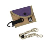 AfitLulu Portefeuille tour de cou avec sangle de cou réglable pour homme et femme, pochette tour de cou antivol pour écouteurs, pochette de rangement portable avec fermeture éclair et bouton-pression,