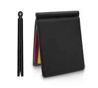 AfitLulu Portefeuilles à pince à billets pour homme, portefeuille ultra fin en cuir minimaliste avec clip en métal et fente pour cartes, cadeau commémoratif pour homme, noir, Moderne