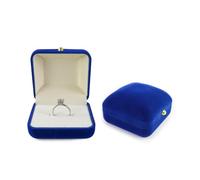 AfitLulu Velours Boîte à Bagues Boite Alliance Mariages (Bleu Royal) | Romantique Ringbox Boite Bague, Boite Bague Fiancaille, Boîte à Bagues pour Bagues, Fiançailles, Mariage, Anniversaire