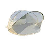 AFLCIO Tente Anti-UV Bébé, Tente de Plage Pop-up, Abri de Plage avec Protection Solaire pour 1-4 Personnes (Beige)