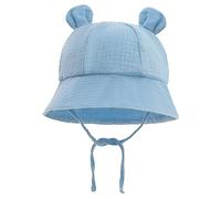AFLCIO Unisexe Bébé Enfant Chapeau de Soleil Chapeau de Pêcheur Nourrisson Chapeaux de Seau Large Bord Chapeau de Plage Visière Pliable Été (A/2,35-39cm)
