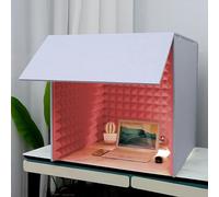 AFLEPCBRQ Bouclier Acoustique Portable, Cabine Enregistrement, Professional Sound Shield, Microphone Isolation Shield, Mousse Absorbante, Panneaux Acoustiques, pour D’Enregistrement Studio