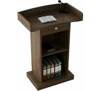 AFLEPCBRQ Podium De Pupitre sur Pied - Chaire Portable avec Support pour Ordinateur Portable pour Église, École, Mariages - Design Élégant, Utilisation Intérieure Et Extérieure, Aucun Tiroir Requis