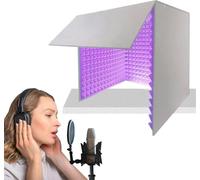 AFLEPCBRQ Professionnel Studio Enregistrement, Cabine Vocale Portable for Enregistrement Sonore, Cabine Enregistrement Portable, for Enregistrement du Doublage des Podcasts des Concerts