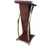 AFLEPCBRQ Pupitre en Métal Robuste Et Incurvé sur Pied pour Présentations D'église, Conférences Et Événements sur Le Campus. Support De Haut-Parleur Professionnel pour Parler en Public.