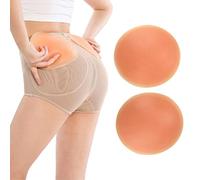 AFLIFLI 1 Paire de Coussinets de Fesses en Silicone, Faux Coussinets Portables, rehausseur de Fesses et Inserts rembourrés pour Femme, Culotte de contrôle de la Silhouette, pêche, 20-40