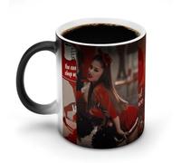 AFLJNYNN Ariana Cat Girl Grande tasse isotherme élégante pour les fans d'espresso et de thé
