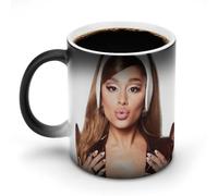 AFLJNYNN Ariana Cat Girl Grande Tasse personnalisée activée par la chaleur pour thé du matin ou cacao