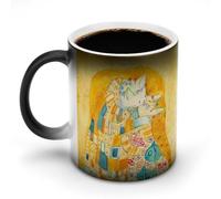 AFLJNYNN Gustav Klimts The Kiss Tasse à thé personnalisée avec changement de couleur pour anniversaires