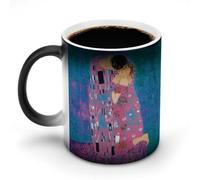 AFLJNYNN Gustav Klimts The Kiss Tasse chauffante personnalisée pour les fans de chocolat et d'expresso