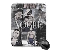 AFLJNYNN Michele Morrone Tapis de souris d'ordinateur de bureau stable Surface d'étude Tapis de souris ultra fin minimaliste