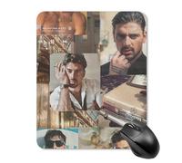 AFLJNYNN Michele Morrone Tapis de souris ultra fin pratique et sécurisé pour ordinateur portable