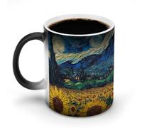 AFLJNYNN Mug à café post-impressionnisme Van Gogh Cool Reveal - déclenché par la chaleur - Art Surprise