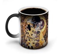 AFLJNYNN Mug Gustav Klimts The Kiss Secret à changement de couleur, idéal pour les anniversaires de mariage