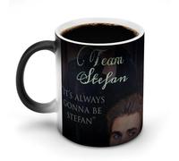 AFLJNYNN Mug Team Damon Salvatore Secret changeant de couleur Idéal pour les anniversaires