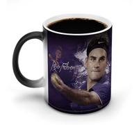 AFLJNYNN Roger Federer Mug en céramique avec illustration thermique