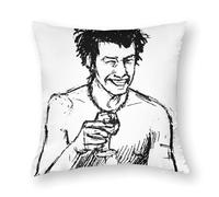 AFLJNYNN Sid Vicious Housse de coussin créative pastel respirante classique en peluche pour le salon