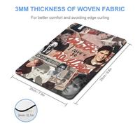 AFLJNYNN Tapis de souris mat acteur Dillon antidérapant minimaliste support doux tâches décoratives environnement de jeu texture