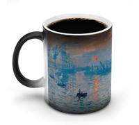 AFLJNYNN Tasse magique personnalisée avec peinture Monet pour le bureau, l'heure du thé