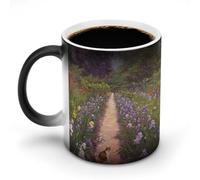 AFLJNYNN Tasse magique personnalisée avec peinture Monet pour le bureau, l'heure du thé