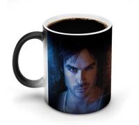 AFLJNYNN Team Damon Salvatore Tasse en céramique sensible à la chaleur avec message secret pour anniversaire
