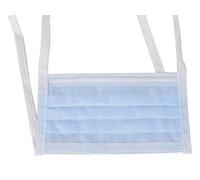 Afluid Masque Chirurgical 4 épaisseus BFE> 98%, DM CE Classe I type IIR, Non Stérile, Jetable, Bleu Clair, Lanières Extra-Longs 80 cm, Barrette Nasale Conformable, 12 boîte de 50 pcs (600 pcs)