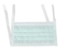 Afluid Masque Chirurgical 4 épaisseus BFE> 98%, DM CE Classe I type IIR, Non Stérile, Jetable, Vert, Lanières Extra-Longs 80 cm, Barrette Nasale Conformable, 12 boîte de 50 pcs (600 pcs)