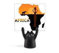 afmap Porte-mémo avec motif de vie d'éléphant de savane Noir