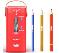 AFMAT PSC6 Taille-crayon électrique, entièrement automatique, automatique, rechargeable et mains libres, pour crayons Jumbo et de couleur, 6,5 à 12 mm, portable pour la maison, la salle de classe, le