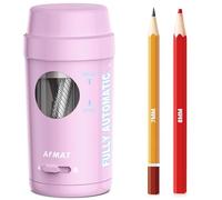 AFMAT Taille-crayon électrique entièrement automatique, avec récipient pour crayons de 7 à 8 mm, rechargeable et portable, joli taille-crayon de bureau pour enfants/artistes, utilisation à domicile