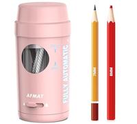 AFMAT Taille-crayon électrique entièrement automatique, rechargeable, avec récipient pour crayons fins de 7 à 8 mm d'épaisseur et fins, entrée et sortie automatique, pour la maison, le bureau, l'école