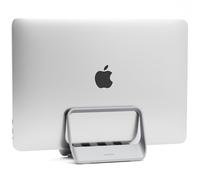 AFOOYO Support vertical en plastique ABS pour ordinateur portable, à charnière réglable, compatible avec MacBook/Surface/iPad/Mini PC (gris)