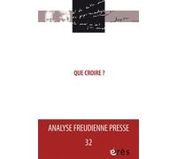 Afp 32 - que croire - Collectif - Eres - broché - Revue