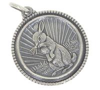 AFP ASc-4 Pendentif en argent sterling 925 avec signe du zodiaque chinois lapin