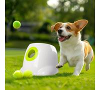 AFP Lanceur de balles automatique pour chiens, lanceur de balles interactif pour chiot et animal de compagnie de petite et moyenne taille, lanceur de balles pour intérieur/extérieur - 3 balles