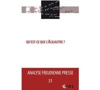 AFP n°31- Qu’est-ce que L'A(a)utre ? Collectif (Auteur)