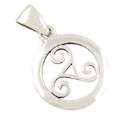 AFP Triskèle Celtique Pendentif en argent 925