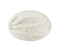 AFQBOEQXY Fils à Tricoter à la Main, Chunky Chenille Yarn 250g Ball for Knitting and Crochet Multicolor(White)