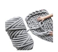 AFQBOEQXY Fils à Tricoter à la Main, Chunky Cotton Yarn for Hand and Arm Knitting Multicolor(Gray 2kgs)