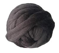 AFQBOEQXY Fils à Tricoter à la Main, Chunky Yarn for Hand Knitting 1000g Multicolor for Arm Knitting Blankets Sweaters Scarves(Dark Grey)