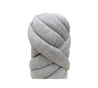 AFQBOEQXY Fils à Tricoter à la Main, Cored Cotton Wool Chunky Yarn 500g 1kg Multicolor for Crochet Knitting DIY(Linen Gray 500G)